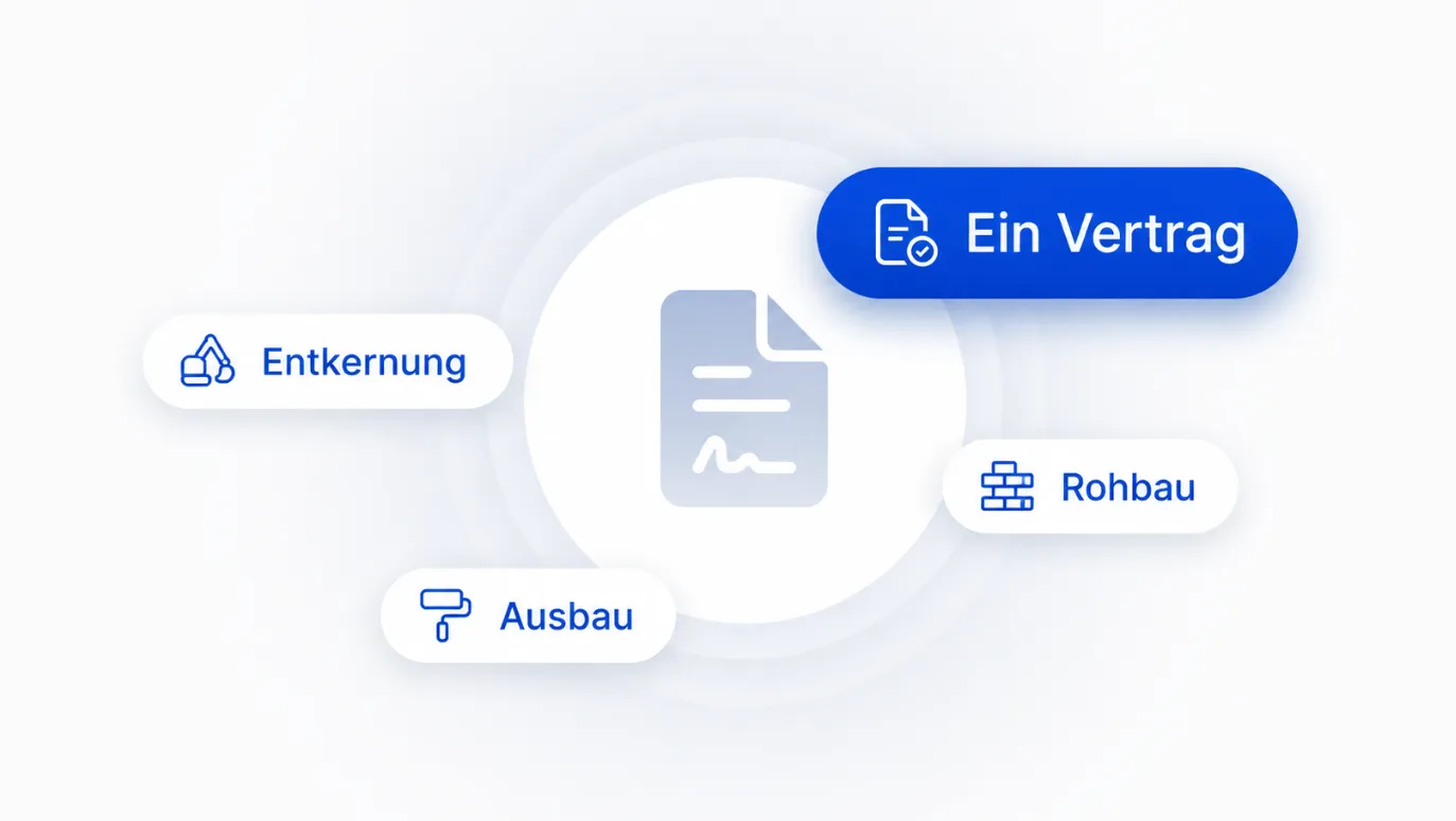 Alles aus einer Hand — Ein Vertrag